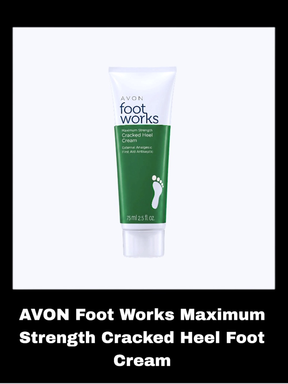AVON Foot Works Maximum Strength 2.5 Fluid Ounces Cracked Heel Cream